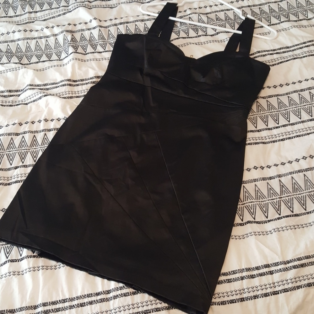 Silky black dress